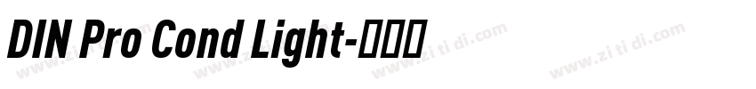 DIN Pro Cond Light字体转换